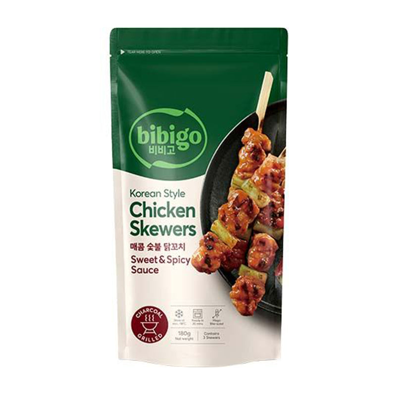 ❄️必品阁 甜辣鸡肉串 限仓库自取或配送! BIBIGO Chicken Skewers Sweet & Spicy 180g