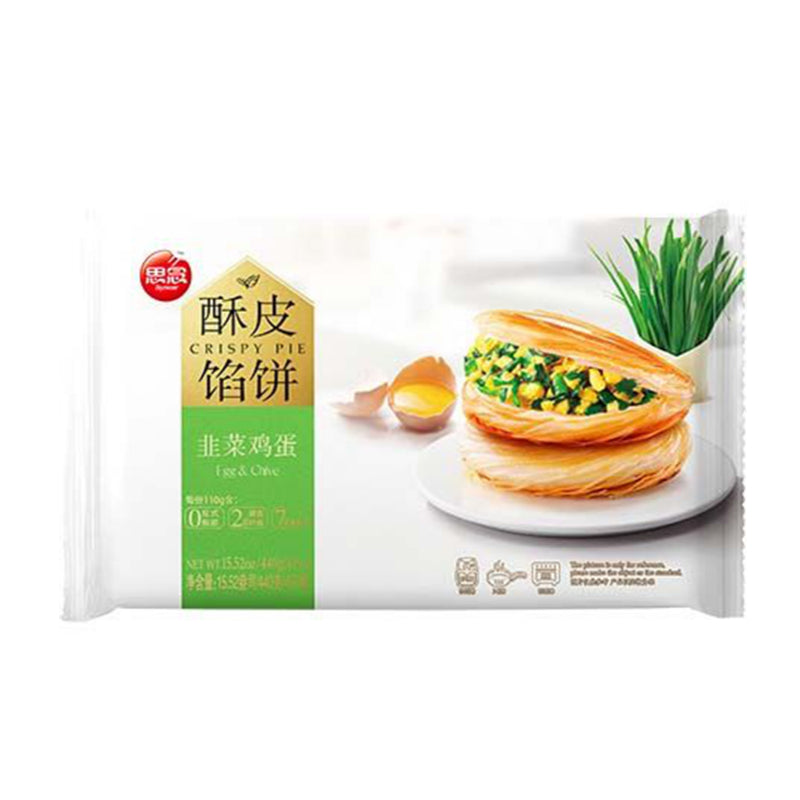 ❄️思念 酥皮韭菜鸡蛋馅饼 限仓库自取或配送! Crispy Roti Egg and Chive 440g