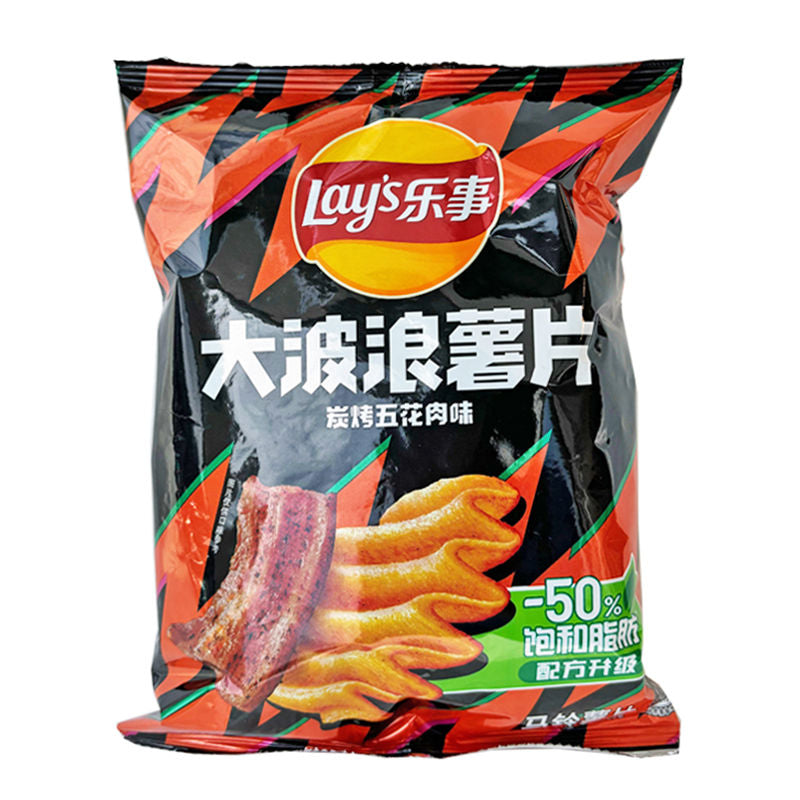 乐事大波浪薯片 炭烤五花肉味 Lay’s Wave Chips – Roasted Meat Flavour 70g