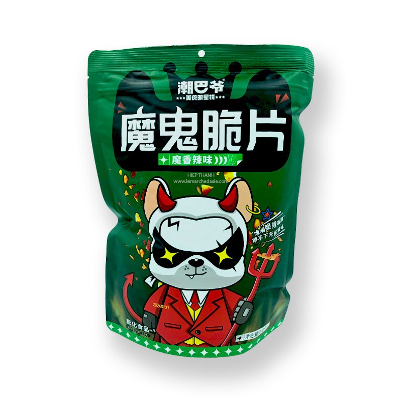 潮巴爷 魔鬼脆片魔香辣味 Wheat and Corn Snack Spicy Hot 200g