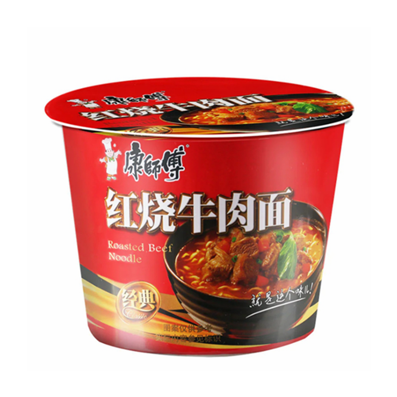 康师傅 红烧牛肉面（桶装） KSF Instant Noodle-Roasted Beef Flavour 110g