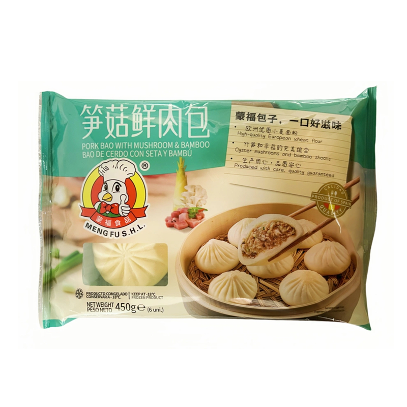 ❄️蒙福 笋菇鲜肉包 限仓库自取或配送! Pork bun with bamboo & mushroom 450g