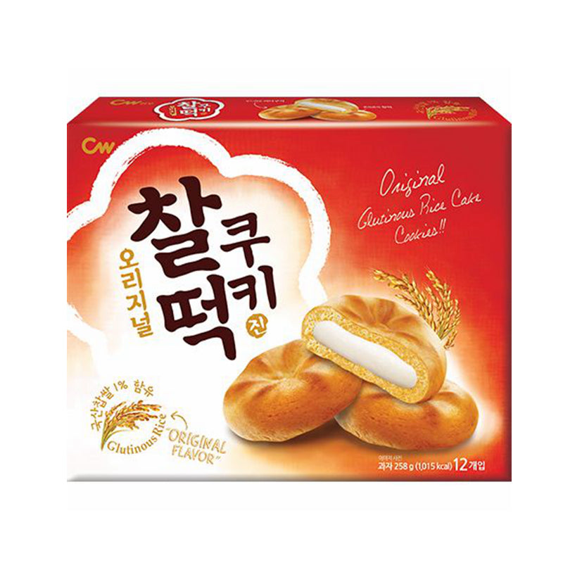 Koreansk glutinous Rice Soft Center Cookie Cookie Glutinous Rice Cake Original 258g