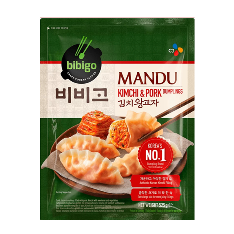 ❄️Bibigo Pork Kimchi Dumplings er kun tilgjengelig for henting eller levering på lager BIBIGO Original dumpling Kimchi &amp; Pork 525g