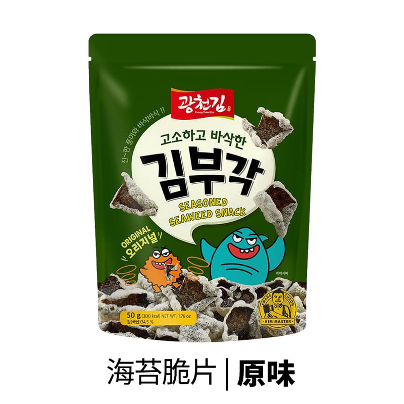 韩国 KCK 原味海苔脆片 Crispy Seaweed Original 50g