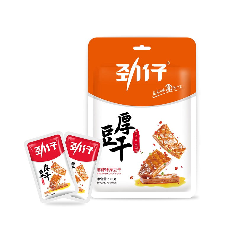 劲仔 麻辣厚豆干 Jinzai Fried Tof u Hot&Spicy Fl 108g