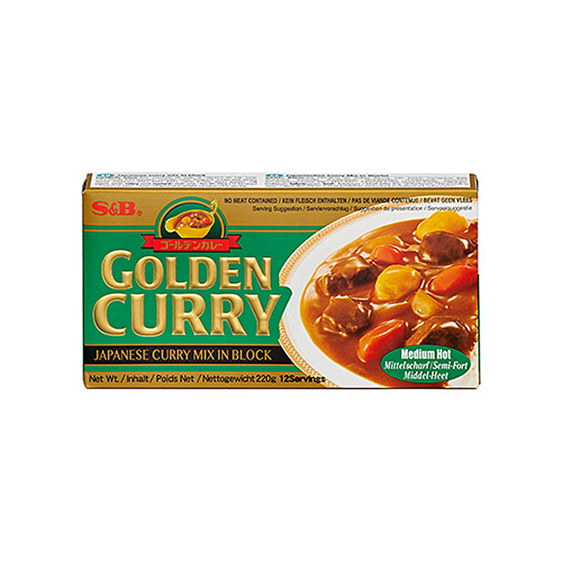 日本 金牌咖喱块 中辣 Golden Curry Sauce Mix Medium Hot 220g