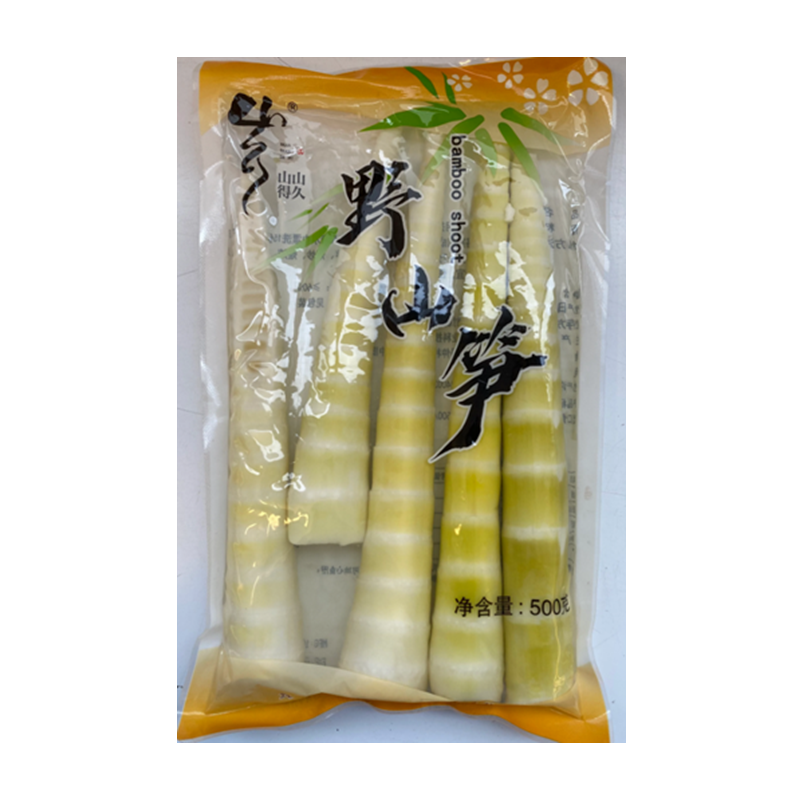 🌱 水煮细野山笋 Boiled Bamboo Thin 500g