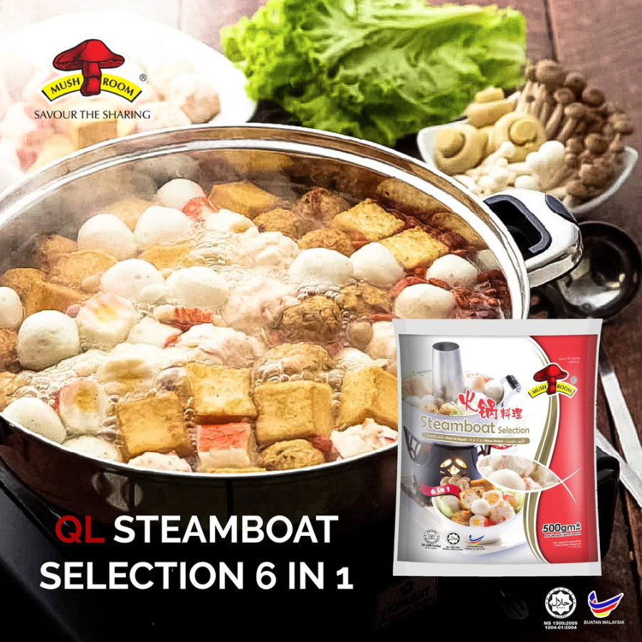 ❄️MUSHROOM Hot Pot Mixed Balls er kun tilgjengelig for henting på lager eller levering Steamboat Fish Ball Mix 500g