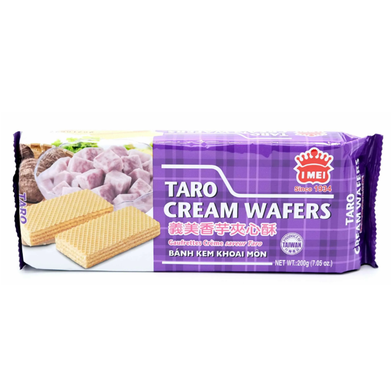 Yimei Taro Sandwich Cream Wafer-Taro 200g