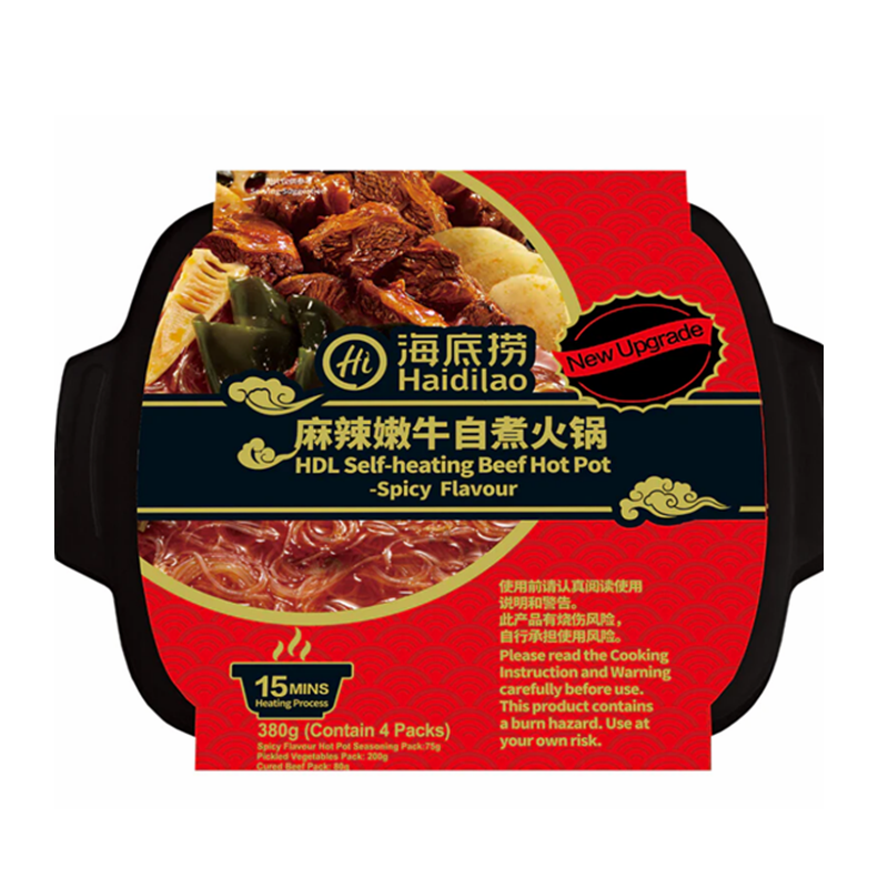 海底捞 麻辣嫩牛自热锅 Beef Hotpot Spicy Flavour 370g