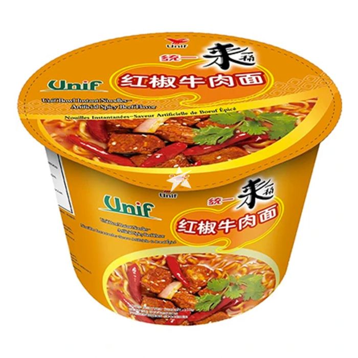 来一桶 红椒牛肉面-Spicy Beef Flavour Instant Noodle-110g